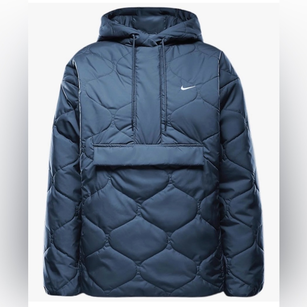 Nike Sportswear Essential Women's Quilted Anorak Jacket (Armory Navy/Sail